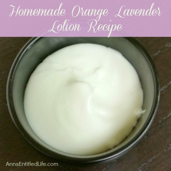 Homemade Orange Lavender Lotion Recipe. How to make a simple, luxurious Orange Lavender Lotion with step by step instructions. Try this rich and creamy homemade orange lavender lotion today!