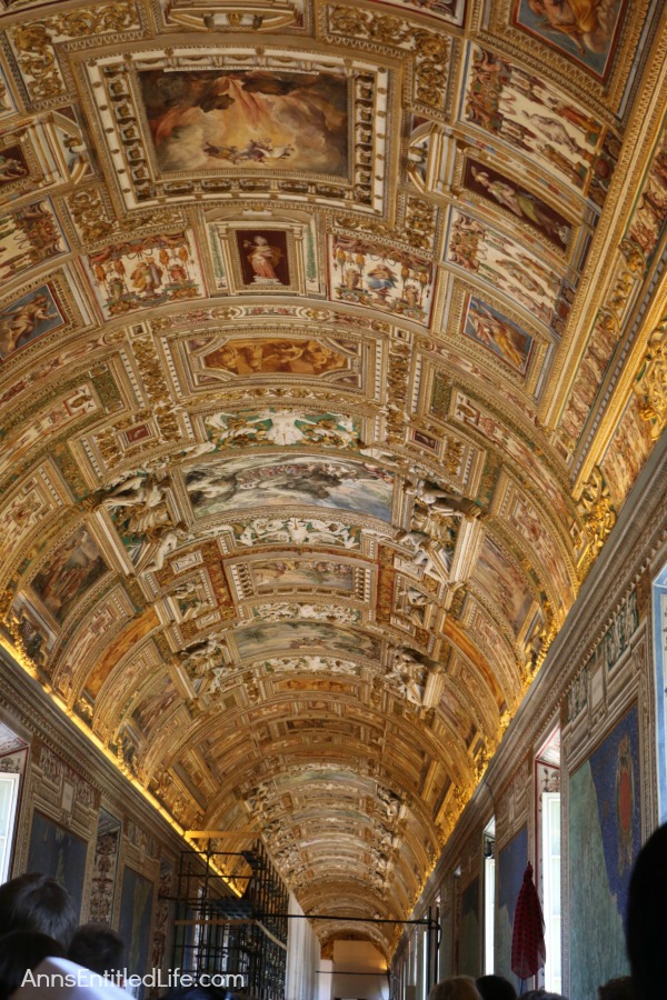 The Gallery of Maps ceiling at the Vatican