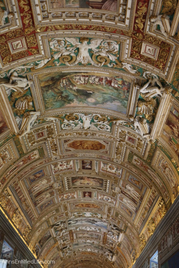 The Gallery of Maps ceiling at the Vatican