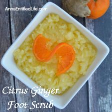 How To Make Citrus Ginger Foot Scrub