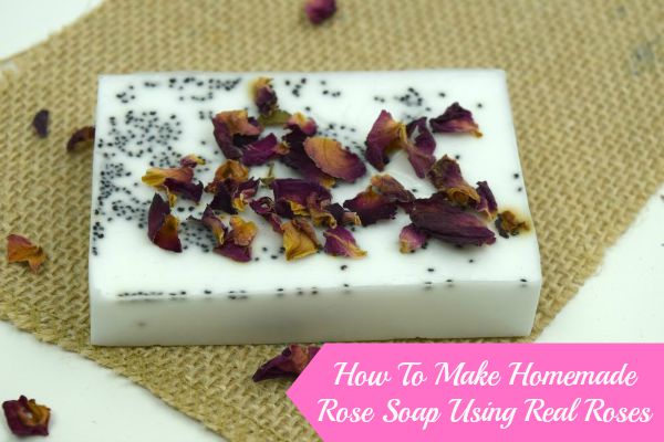 Rose Petal Soap Recipe; How To Make Homemade Rose Soap Using Real Roses. Making homemade soap simpler than you would think. You control the ingredients, so you know exactly what is in the soap you are making and using. This homemade rose soap recipe incorporates some of the garden’s most beautiful flowers; Roses.