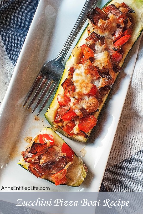 Zucchini Pizza Boats Recipe. Enjoy your pizza in a healthier new way by using a zucchini boat 