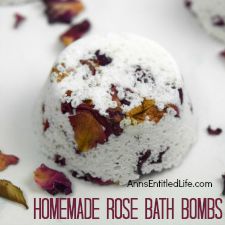 Homemade Rose Bath Bombs