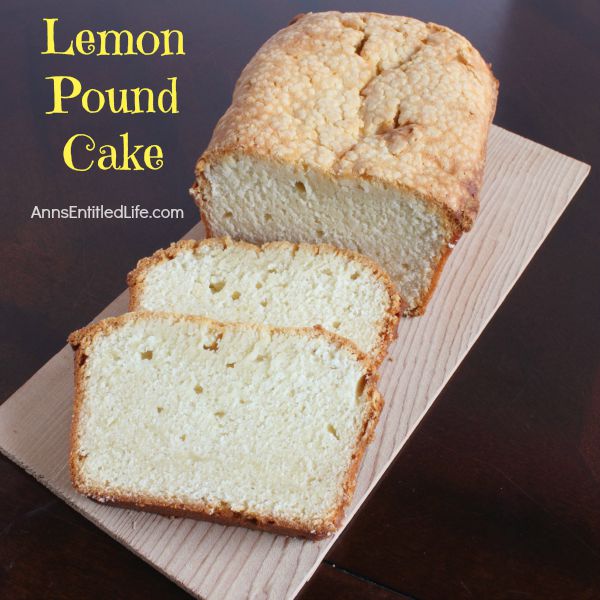 Lemon Pound Cake Recipe; this easy to make lemon pound cake recipe is great for eating fresh from the oven or freezing for later.  Moist, delicious, and oh so good for breakfast, dessert or a snack, this is one terrific lemon pound cake recipe!