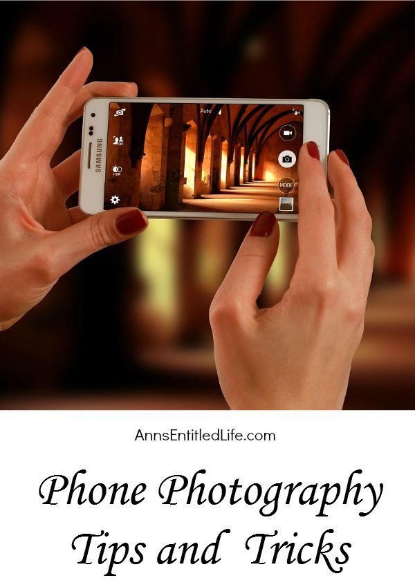 Phone Photography Tips and Tricks; Ever wonder how people take such beautiful photographs with their phone camera? Would you like to improve your phone-camera-skills? These phone photography tips and tricks will have you taking camera phone photos like a pro in no time flat!