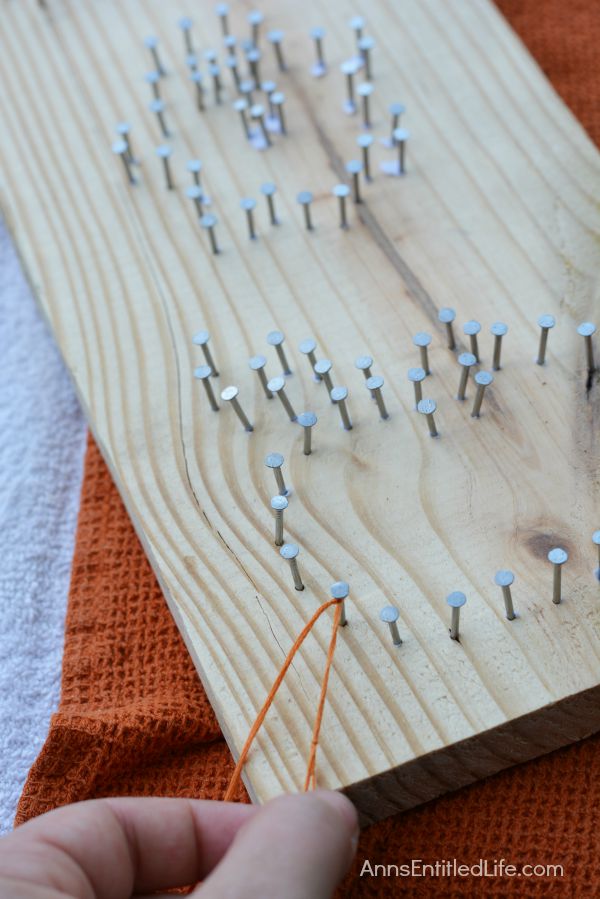 DIY Halloween String Art Trio: Ghost, Pumpkin and Bat; Halloween doesn't have to be spooktacular, sometimes it can be cute and whimsical. The ghost, pumpkin and bat in this string art project work well as a grown-up Halloween art project that is a touch fanciful.