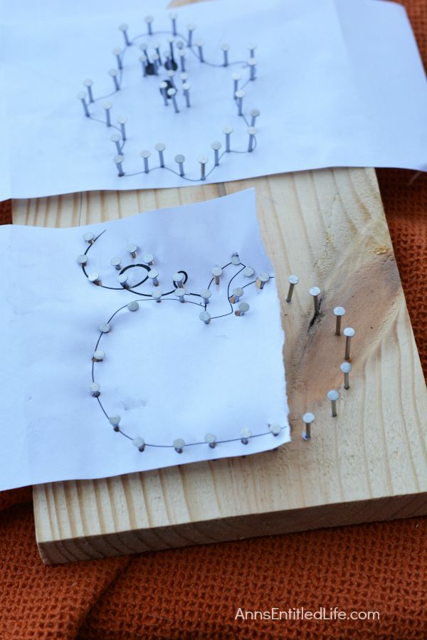 DIY Halloween String Art Trio: Ghost, Pumpkin and Bat; Halloween doesn't have to be spooktacular, sometimes it can be cute and whimsical. The ghost, pumpkin and bat in this string art project work well as a grown-up Halloween art project that is a touch fanciful.