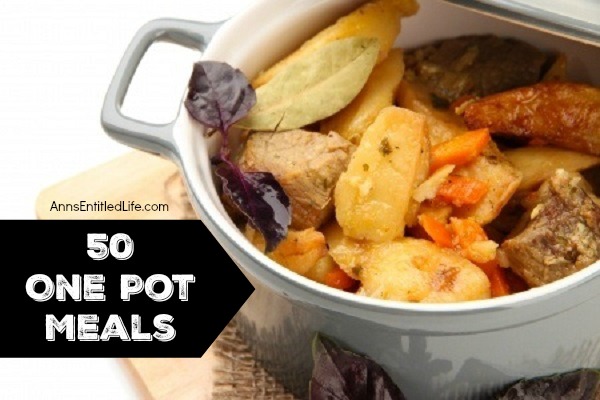 50 One Pot Meals Recipes; Check out these recipes for one-pot dinner ideas. One pot is all you need to make these hearty, delicious dinners - supper doesn't get any easier than one-pot meals!  Save time and have minimal clean-up by using only one pot to cook your dinner tonight!
