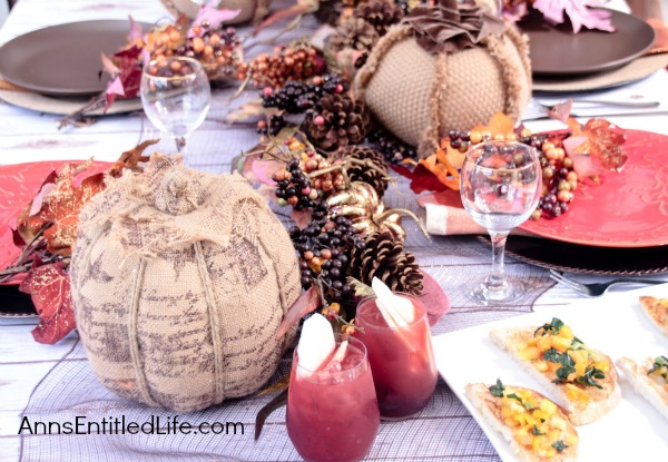 Easy Fall Tablescape Idea For You; Looking to dress up your table for Fall and Thanksgiving. It is time to change out the decor around your house to all things Fall! If you would like some tips on how to decorate your table for Fall or Thanksgiving, I have a beautiful and easy Fall Tablescape Idea for you.