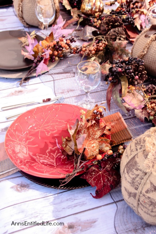 Easy Fall Tablescape Idea For You; Looking to dress up your table for Fall and Thanksgiving. It is time to change out the decor around your house to all things Fall! If you would like some tips on how to decorate your table for Fall or Thanksgiving, I have a beautiful and easy Fall Tablescape Idea for you.