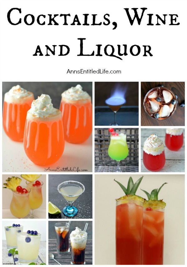 A collage of cocktail recipes