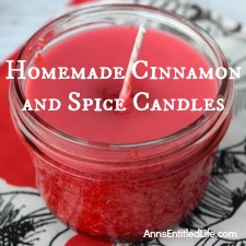 Homemade Cinnamon and Spice Candles