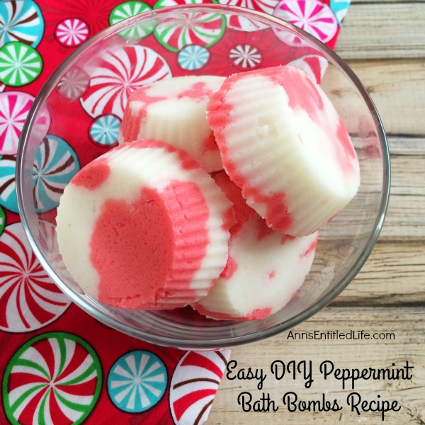 Easy DIY Peppermint Bath Bombs Recipe. Make bath and shower time  fresh and fabulous with these easy to make, Homemade Peppermint Bath Bombs. The cool aromatic scent of peppermint will energize your senses, clear your nasal passages and perk up your day! Use these Easy DIY Peppermint Bath Bombs to pamper and sooth yourself or give these homemade bath fizzies as gifts for any special occasion.