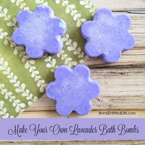 Make Your Own Lavender Bath Bombs. Make bath and shower time fabulous and sweet smelling with these easy to make, pretty little DIY Lavender Bath Bombs. Use them to pamper yourself or give these homemade bath fizzies as gifts for teachers, Mother's Day, Christmas stocking stuffers and more!