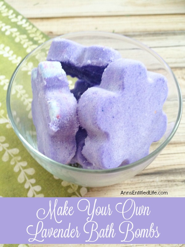 Make Your Own Lavender Bath Bombs. Make bath and shower time fabulous and sweet smelling with these easy to make, pretty little DIY Lavender Bath Bombs. Use them to pamper yourself or give these homemade bath fizzies as gifts for teachers, Mother's Day, Christmas stocking stuffers and more!