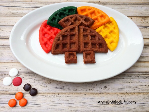 Turkey Waffle Recipe. This adorable turkey waffle makes for a wonderful Thanksgiving breakfast! Your kids (and you) will be thrilled to start the day with this sweet and charming morning repast.