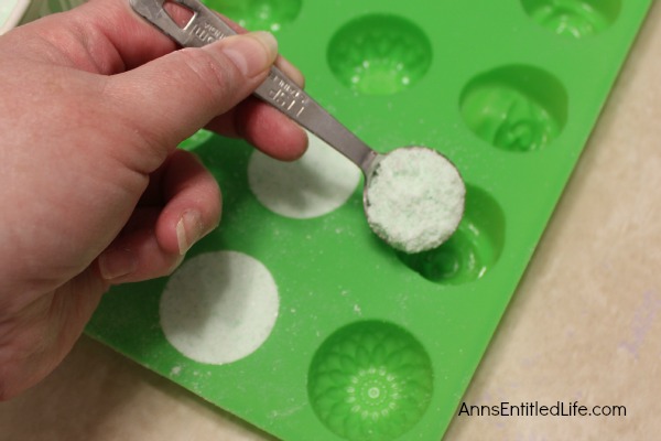 Eucalyptus Bath Bombs Recipe. Make bath and shower time wonderful with these easy to make, Eucalyptus Bath Bombs. The fresh aromatic scent of eucalyptus will sooth your muscles, clear your nasal passages and perk up your day! Use these Eucalyptus Bath Bombs  to pamper and sooth yourself or give these homemade bath fizzies as gifts for any special occasion.
