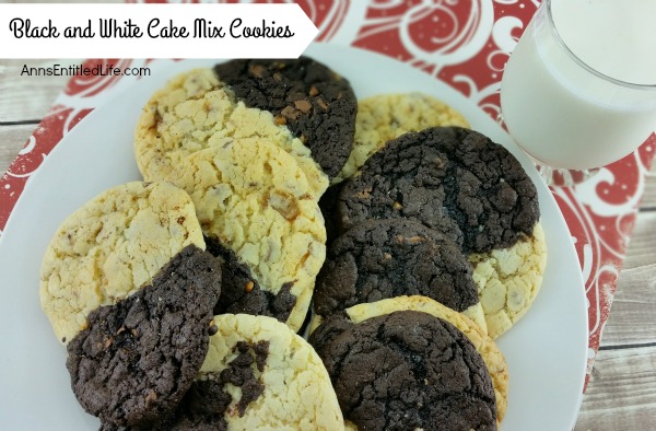 The classic Black and White Cookie made easy! Use a cake mix to make these delicious cookies that taste like the finest melding of a sugar cookie and a brownie. Fast and easy to make, these cookies are real crowd-pleasers.