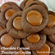 Chocolate Caramel Thumbprint Cookies Recipe