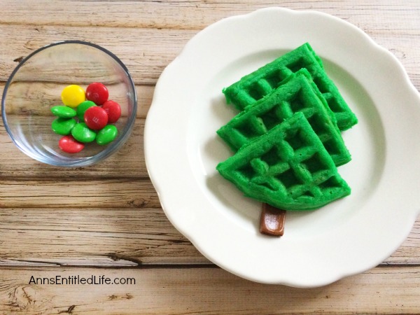 Christmas Tree Waffle Recipe. Christmas morning breakfast does not get any cuter than this Christmas Tree Waffle! Your children (and you) will be delighted with this yuletide morning repast.