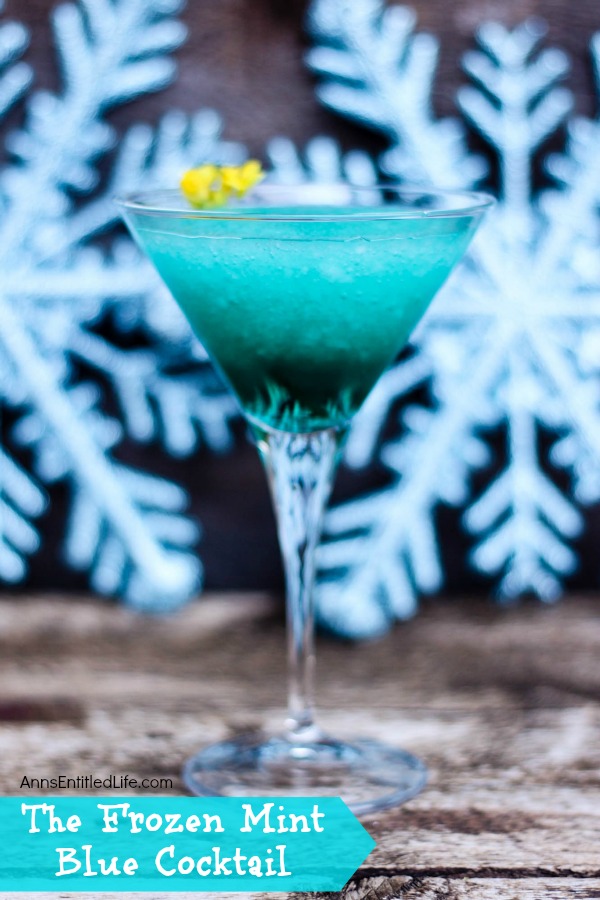 The Frozen Mint Blue Cocktail Recipe. This beautiful beverage combines the cool, refreshing taste of peppermint, and the sweet taste of agave for a marvelous holiday or anytime cocktail. The next time you want to enjoy an invigorating adult libation, reach for a Frozen Mint Blue Cocktail.