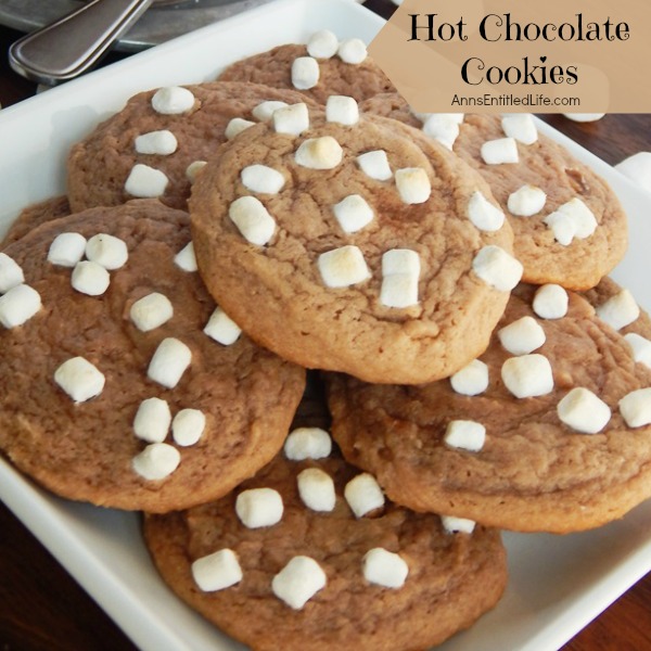 Hot Chocolate Cookies Recipe. The great taste of warm, comforting hot chocolate in a cookie! These easy to make, rich and delicious hot chocolate cookies will quickly become a family favorite. Bake up a batch tonight!