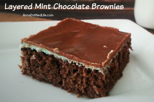 Layered Mint Chocolate Brownies Recipe. These amazing, triple layered mint chocolate brownies are simply delicious. Your friends and family will rave about these phenomenal brownies as they clean out the pan!