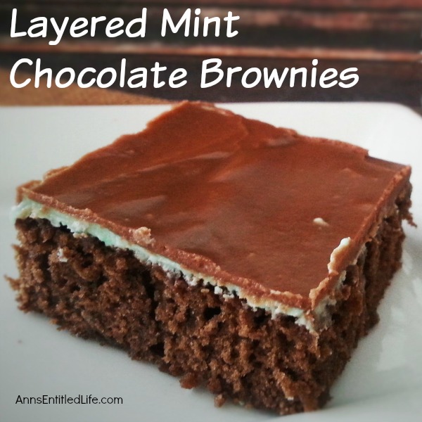 Layered Mint Chocolate Brownies Recipe. These amazing, triple layered mint chocolate brownies are simply delicious. Your friends and family will rave about these phenomenal brownies as they clean out the pan!