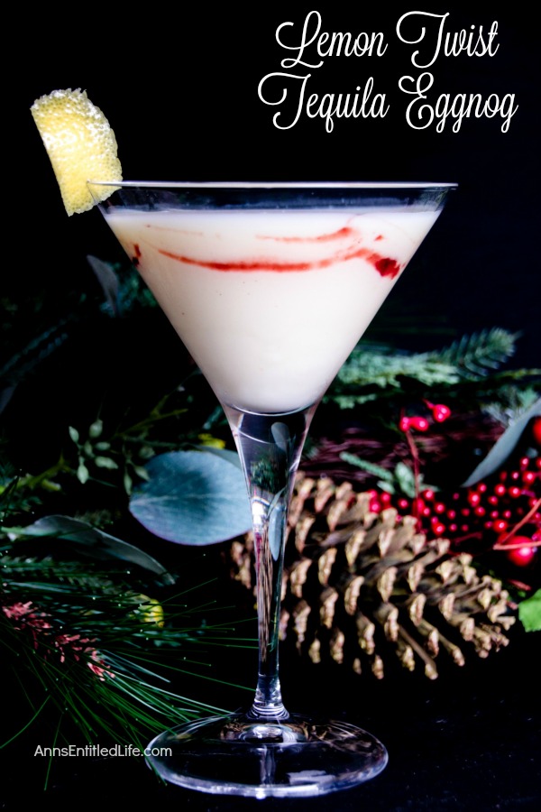 Lemon Twist Tequila Eggnog Recipe. Tequila and eggnog are a fabulous combination. The added zest of lemon makes this an irresistible cocktail. Update your eggnog this holiday season and enjoy this great tasting Lemon Twist Tequila Eggnog libation.