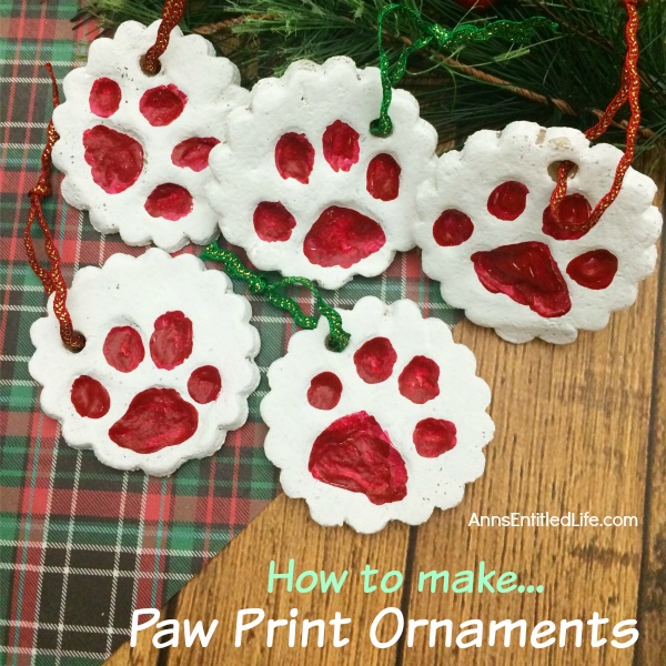 Paw Print Ornaments. Make Your Own Paw Print Ornaments in just minutes, and cherish the results forever. Now you can decorate for the holidays with a paw print of your favorite pet, without an expensive paw print kit!  Follow these easy step by step directions and hold dear the memories of your furry friend for a lifetime.
