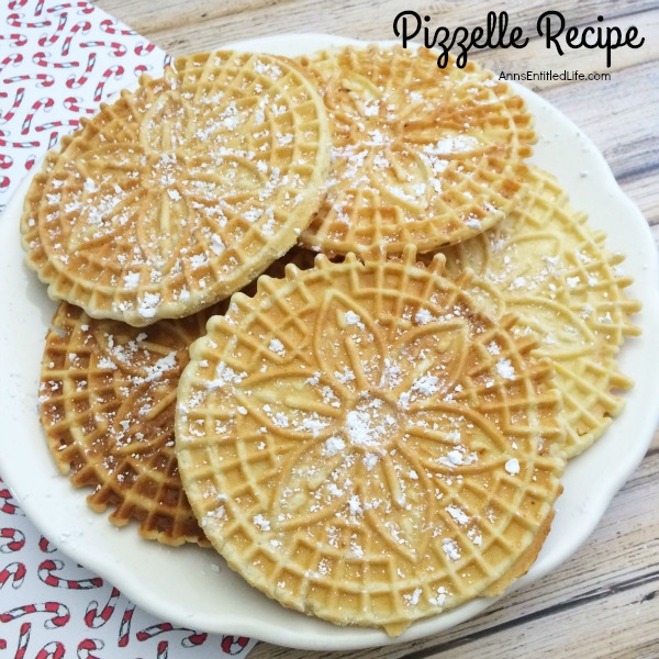 Pizzelle Recipe. Pizzelles are a delicious Italian wafer cookie that my grandmother made every year for Christmas! Light and crispy, these buttery vanilla pizzelles are great for the holidays, dessert, or anytime. Your family will gobble these right up.