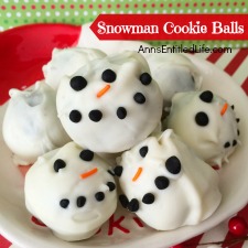Snowman Cookie Balls Recipe