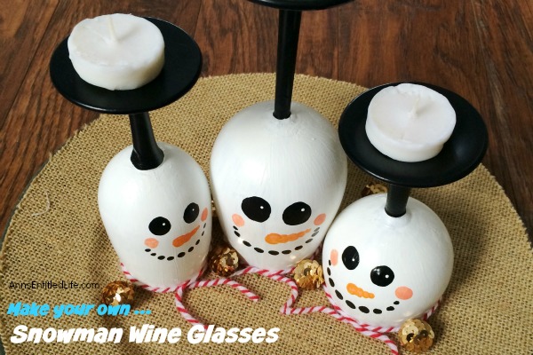 DIY Wine Glass Snowman. Make your own adorable Wine Glass Snowman. This step by step tutorial will show you how to easily make wine glass snowman which are perfect for a centerpiece, mantel decor or table decorations through the winter season. If you are looking for a cute winter craft project, this is it!
