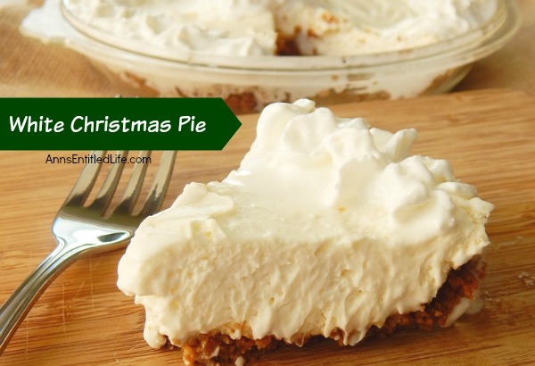 White Christmas Pie Recipe. This luscious, easy to make holiday pie is simply incredible. Spicy gingersnaps combine with sweet cream for a delicious dessert you will definitely want to save room for!