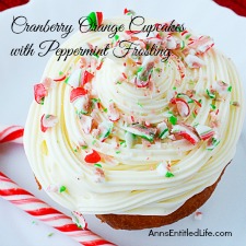 Cranberry Orange Cupcakes with Peppermint Frosting