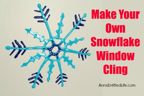 Make Your Own Snowflake Window Cling. Looking for a fun project to make with your children or grandchildren this winter? How about window clings!? Make your own snowflake window cling using these easy step by step directions. This is a great activity to beat winter boredom, when someone has the sniffles, or to just decorate your windows for winter!