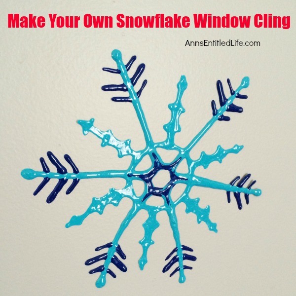 Make Your Own Snowflake Window Cling. Looking for a fun project to make with your children or grandchildren this winter? How about window clings!? Make your own snowflake window cling using these easy step by step directions. This is a great activity to beat winter boredom, when someone has the sniffles, or to just decorate your windows for winter!