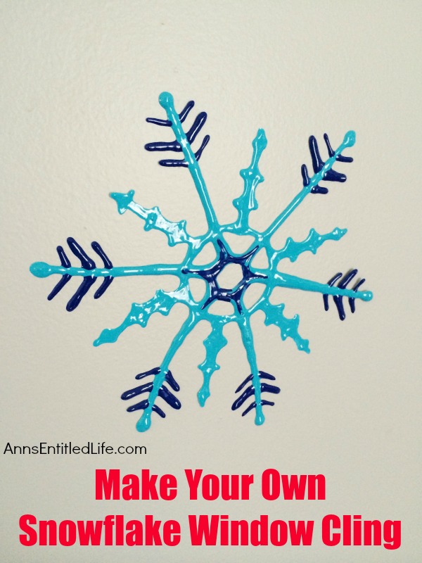 Make Your Own Snowflake Window Cling. Looking for a fun project to make with your children or grandchildren this winter? How about window clings!? Make your own snowflake window cling using these easy step by step directions. This is a great activity to beat winter boredom, when someone has the sniffles, or to just decorate your windows for winter!