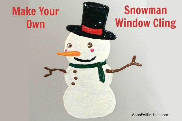 Make Your Own Snowman Window Cling. Looking for a fun project to make with your children or grandchildren this winter? How about window clings!? Make your own snowman window clings using these easy step by step directions. This is a great activity to beat winter boredom, when someone has the sniffles, or to just decorate your windows for winter!