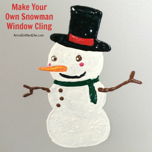 Make Your Own Snowman Window Cling. Looking for a fun project to make with your children or grandchildren this winter? How about window clings!? Make your own snowman window clings using these easy step by step directions. This is a great activity to beat winter boredom, when someone has the sniffles, or to just decorate your windows for winter!