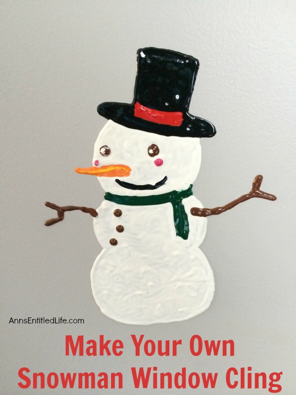 Make Your Own Snowman Window Cling. Looking for a fun project to make with your children or grandchildren this winter? How about window clings!? Make your own snowman window clings using these easy step by step directions. This is a great activity to beat winter boredom, when someone has the sniffles, or to just decorate your windows for winter!