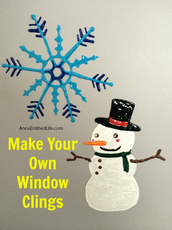 Make Your Own Snowman Window Cling. Looking for a fun project to make with your children or grandchildren this winter? How about window clings!? Make your own snowman window clings using these easy step by step directions. This is a great activity to beat winter boredom, when someone has the sniffles, or to just decorate your windows for winter!