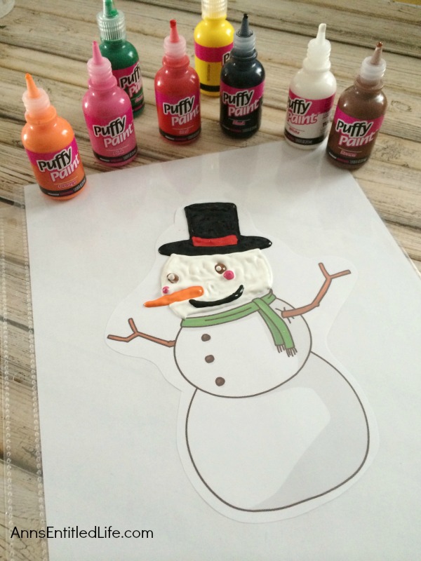 Build your own Snowman with Window Cling - seeLINDSAY