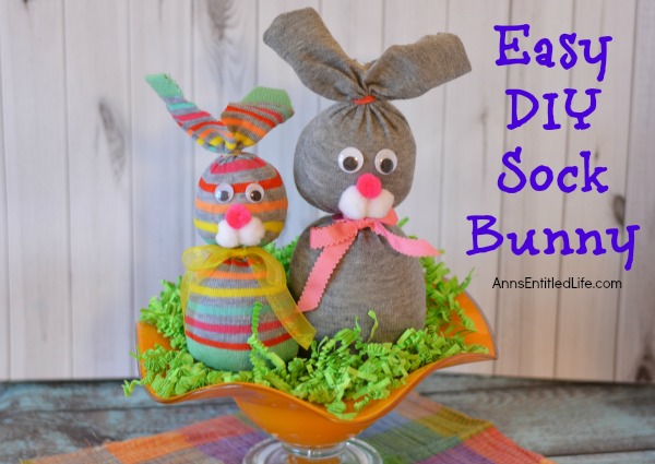 No Sew Sock Bunny. Make your own adorable no sew sock bunnies! These no sew sock bunnies  are the perfect craft for Easter. Easy to make, the no sew sock bunny will delight work well as table decor, make a cute gift and more. Versatile and highly customizable, these No Sew Sock Bunnies will delight children and adults alike.