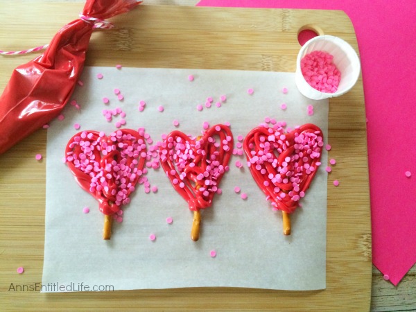 Easy Heart Pretzel Recipe. These 3 ingredient, adorable Heart Pretzels are easy to make! Wrap them up for school treats, or serve to friends and family as a special snack! Everyone will love these Easy Heart Pretzels.