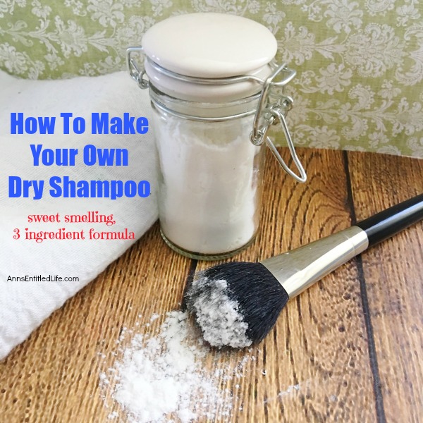 How To Make Your Own Dry Shampoo. Making your own dry shampoo is simple and inexpensive. Save yourself big dollars over salon and drug store brands, and know exactly what is in your dry shampoo by learning how to make your own sweet smelling dry shampoo with this simple three ingredient formula.