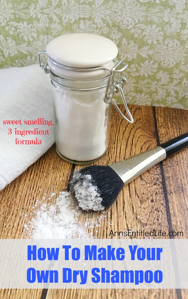 How To Make Your Own Dry Shampoo. Making your own dry shampoo is simple and inexpensive. Save yourself big dollars over salon and drug store brands, and know exactly what is in your dry shampoo by learning how to make your own sweet smelling dry shampoo with this simple three ingredient formula.