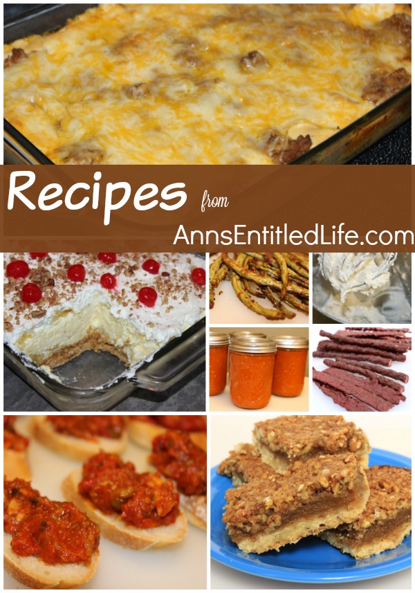 various completed recipes in a collage