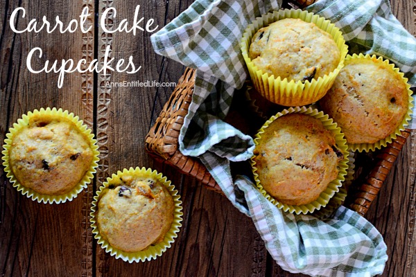 Carrot Cake Cupcakes Recipe. A moist and scrumptious carrot cake recipe. These from scratch carrot cake cupcakes are a taste of spicy deliciousness that are easy to make. Frosted or unfrosted this carrot cake recipe is simply fabulous.