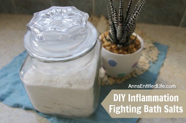 DIY Inflammation Fighting Bath Salts. Make your own inflammation fighting bath salts with this easy homemade recipe featuring Bergamot and Lemongrass Essential oils.